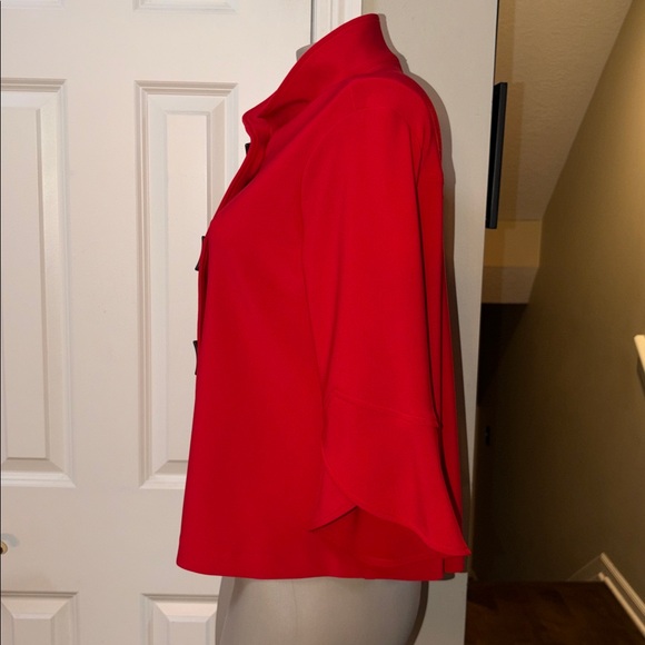 Joseph Ribkoff Red Button front Swing Top/Jacket, us 8 - Picture 4 of 6